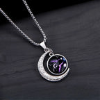New Zodiac Sign Necklaces for Men Women Trendy Luminous Pendant Necklaces Cool Unique Couple Hip-hop Necklaces Stainless Steel