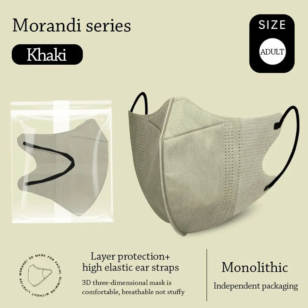 10PCS Fashion Nonwovens Fish Mask Breathable Anti-UV Riding Face Mask Face Veil Unisex