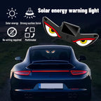 Solar Demon's Eye Car Lights Dynamic Expression Led Light Ambience Lamp Decoration Rechargeable Warning Lamps with Suction Cups