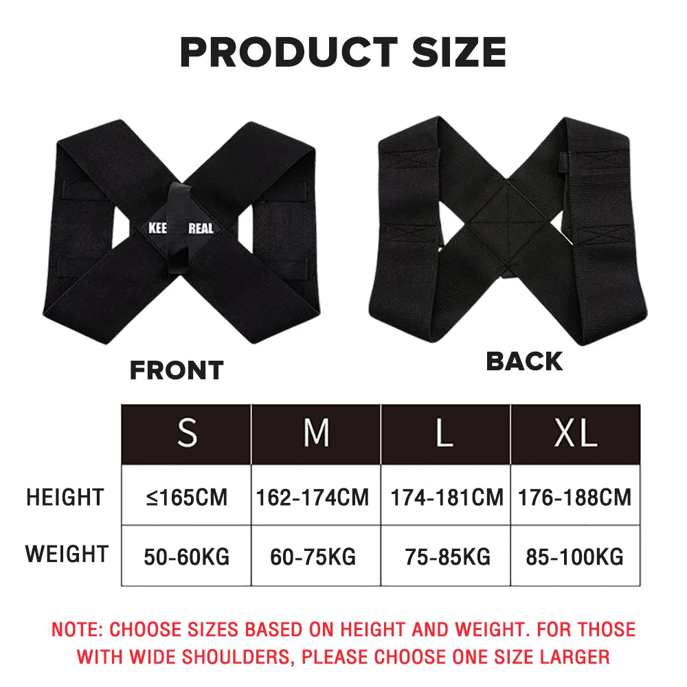 Adjustable Back Shoulder Posture Corrector Belt Clavicle Spine Support Reshape Body Home Office Sport Upper Improve Posture Back