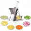Safe Mandoline Slicer 5 in 1 Vegetable Chopper Food Potato Cutter, Strips Julienne Dicer Adjustable Thickness 0.1-8 mm Kitchen Chopping Artifact Fast Meal Prep