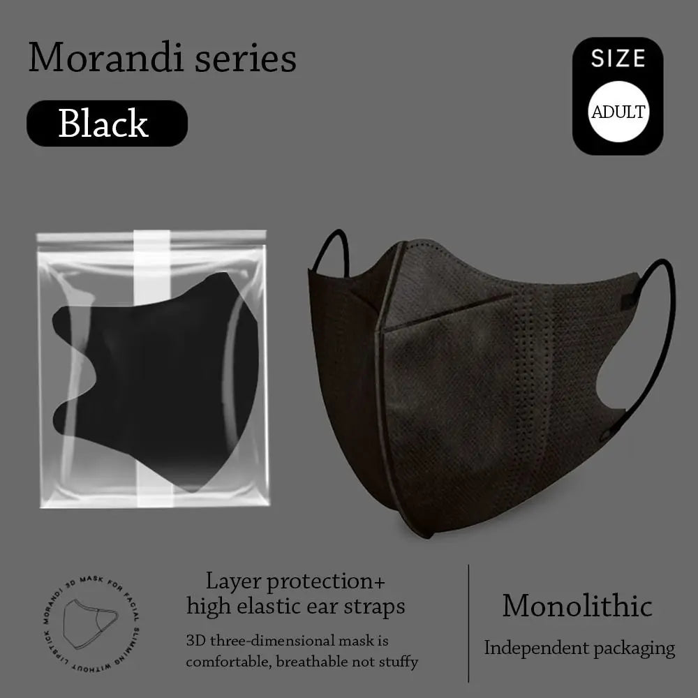 10PCS Fashion Nonwovens Fish Mask Breathable Anti-UV Riding Face Mask Face Veil Unisex