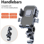 Motorcycles Bicycles Phone Holder Free Rotation Mobile Phone Navigation Bracket For Riding Shockproof For Xiaomi IPhone