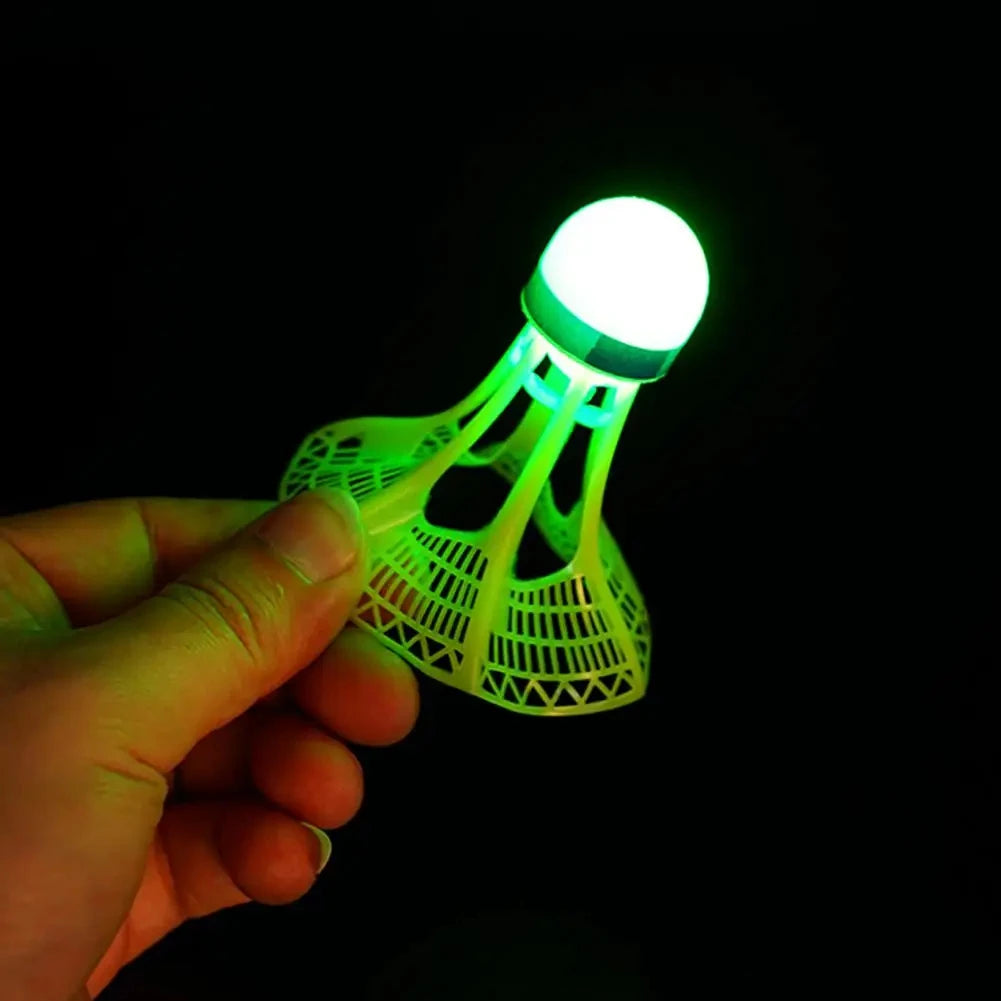 Glow-in-the-Dark LED Badminton Shuttlecocks (1/2/5 Packs): Windproof Design for Practice & Nighttime Play
