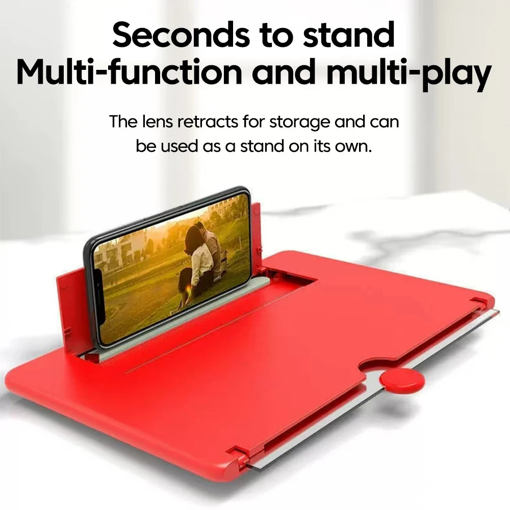 10Inch Mobile Phone Screen Amplifier HD Phone Screen Video Magnifier Screen Phone Projector Holder Bracket for All Smartphone