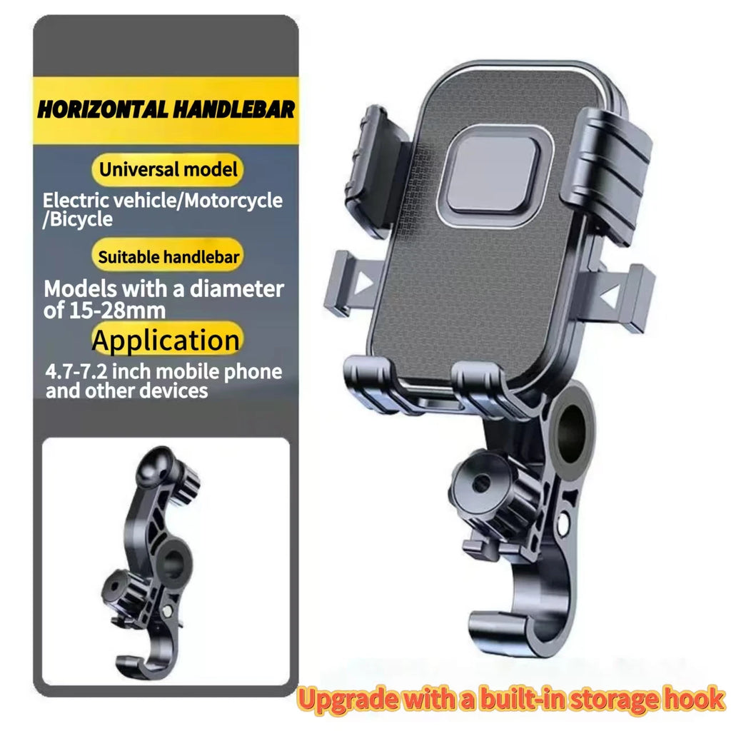 Motorcycle Bicycle Mobile Phone Holder Free Rotation Mobile Phone Navigation Holder Shockproof Mobile Phone Holder for Cycling