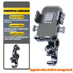 Motorcycle Bicycle Mobile Phone Holder Free Rotation Mobile Phone Navigation Holder Shockproof Mobile Phone Holder for Cycling