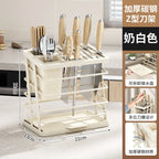 LLY Carbon Steel Z-Shaped Bevel Tool Holder Multifunctional Shelf Kitchen Tool Storage Rack