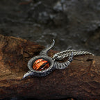Retro Devil Eyes Pendant Necklace Punk Hip Hop Necklace New Men's Fashion Vintage Creative Personality Jewelry Gift