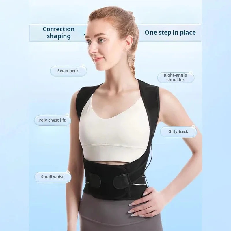 Adjustable Posture Corrector – Thoracic Support Brace for Hunchback, Neck & Shoulder Slouching, Unisex S-XXXL 副图