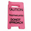 Novelty Caution Sign Hair Claw Clip Warning Message Thick Hairs Design Overstimulated Hair Clip Sensory Input Safety Awareness