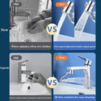 1PC 1080 Swivel Stainless Steel Kitchen Faucet Extender Universal Splashproof Dual Mode Bathroom Sink Accessories with Adapter