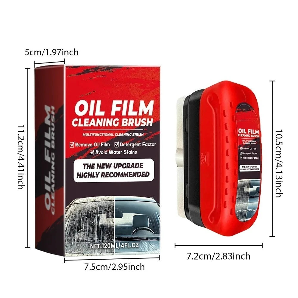 1pcs Oil Film Cleaning Brush,Glass Wipe Board Cleanin Brush Portable Effective Oil Film Cleaning Tool for Car Windshield