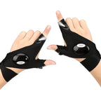 Fingerless Glove LED Flashlight Waterproof Torch Outdoor Tool Night LightFishing Camping Hiking Survival Rescue Multi Light Tool
