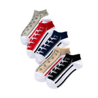 5Pairs Men's Invisible Boat Socks Summer Thin Cotton Breathable Socks Low Cut No Show Socks Anti Odor Sweat Absorbent