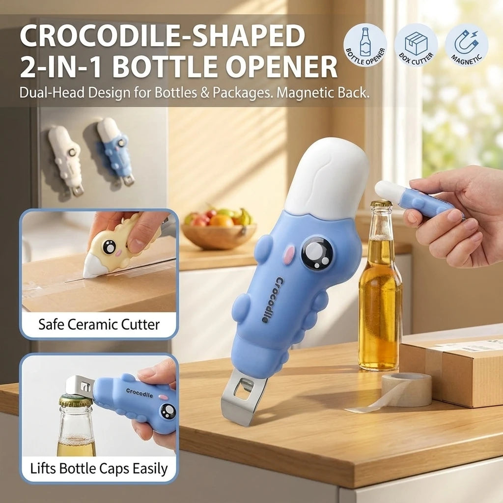 Mini Crocodile Design Bottle Opener for 10ml Oral Liquid Vial Cap Removal Laboratory Pocket Handy Tool