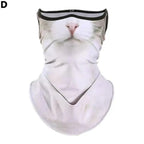 3D Cute Animal Balaclava Motorcycle Motocross Ski Snowboard Hat Helmet Liner Cat Dog Biker Neck Warmer Face Cap Cycling Headgear