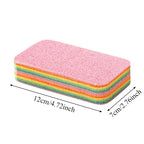 12-Layer Peelable Cleaning Sponge Reusable Microfiber Dish Cloth Highly Absorbent Kitchen Scrub Rag Multi-Purpose Cleaning Pad
