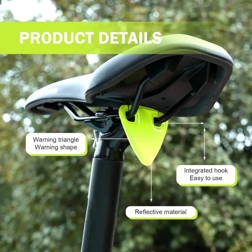 Bicycle Reflector Road Bicycle Hanging Reflector Ultralight TPU MTB Reflective Triangle Warning Board Bikes Accessories