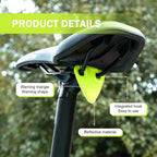 Bicycle Reflector Road Bicycle Hanging Reflector Ultralight TPU MTB Reflective Triangle Warning Board Bikes Accessories