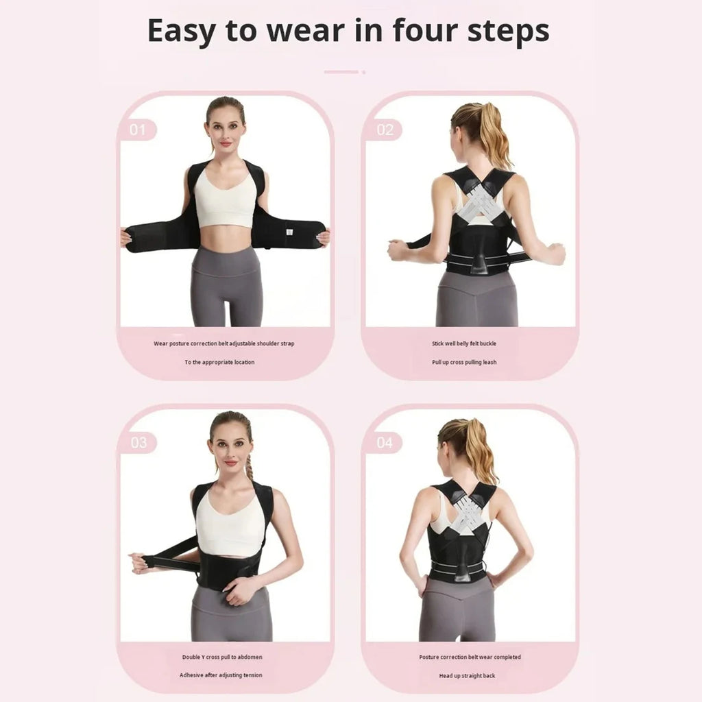 Adjustable Posture Corrector – Thoracic Support Brace for Hunchback, Neck & Shoulder Slouching, Unisex S-XXXL