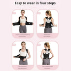 Adjustable Posture Corrector – Thoracic Support Brace for Hunchback, Neck & Shoulder Slouching, Unisex S-XXXL