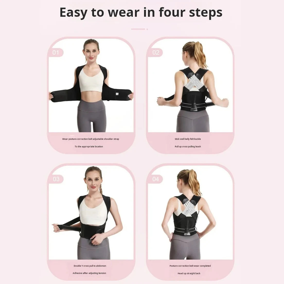 Adjustable Posture Corrector – Thoracic Support Brace for Hunchback, Neck & Shoulder Slouching, Unisex S-XXXL