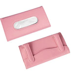 Car Tissue Box Hanging Sun Visor, Backrest Sunroof, Car Drawer Hanging Creative Leather Car Interior Supplies