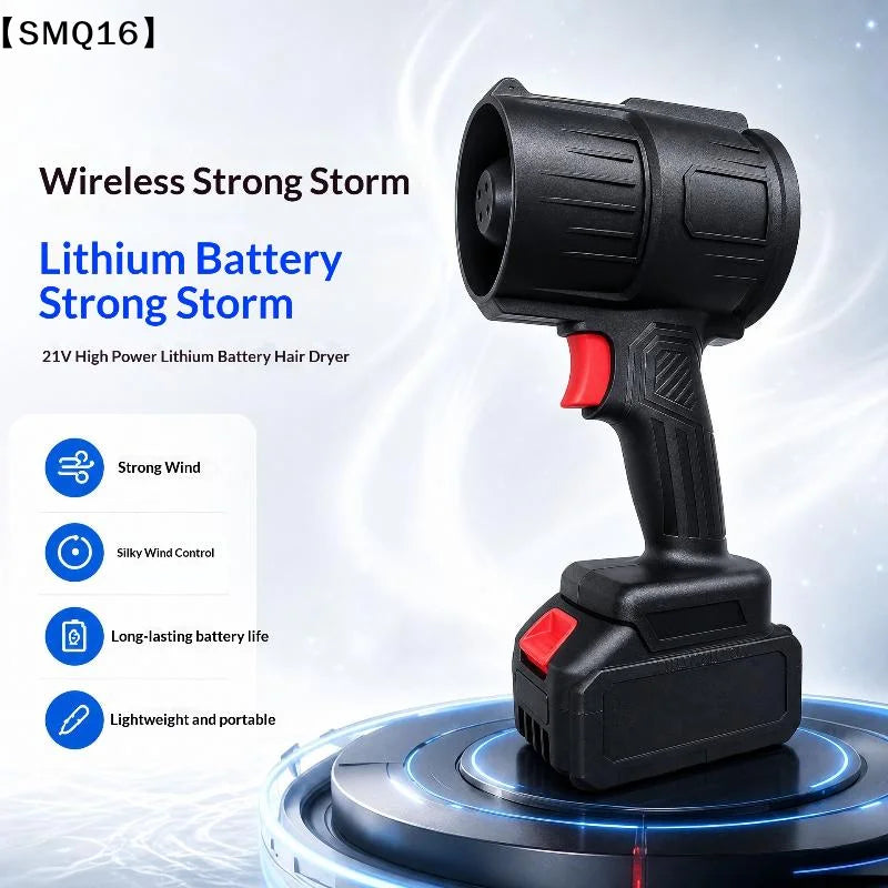 Powerful Air Blower Turbo Fan with Thrust 550g to Cleaning Fallen Leaves, Snow and Sand Requires【SMQ】 主图