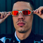Fashion Polarized Cycling Glasses UV400 Outdoor Sports Goggles Catalpa Alloy Frame Anti-UV Riding Eyewear Accessories