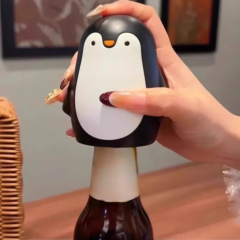 Wine Opener Creative Magnetic Beer Bottle Opener Wine Bottle Corkscrew Stainless Steel Penguin Kitchen Bottle Opener Bar Tools