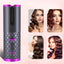Cordless Curling Iron, USB Rechargeable, Ceramic Automatic Rotating Hair Curler with 6 Temps, Portable Hair Dryer Styler,Timers
