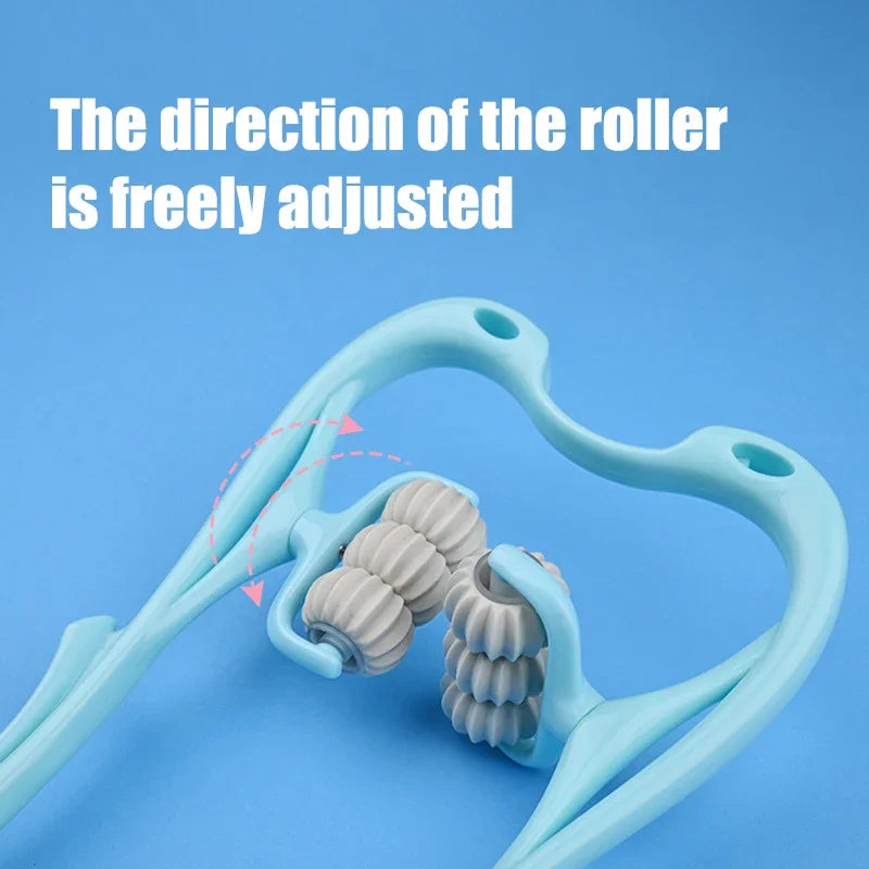 Multifunctional Cervical Neck Massager Manual Clamp with 6 Kneading Balls for Shoulder Back Relaxation उप चित्र