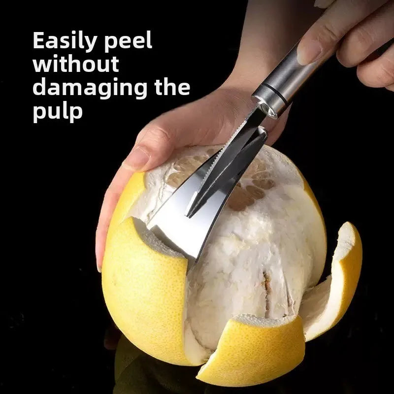 Stainless Steel Orange,Citru Peeler,Simple Lemon Peeler,Creative Cutter,Orange Peeler Tool With Handle,Restaurant Kitchen Gadget