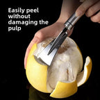 Stainless Steel Orange,Citru Peeler,Simple Lemon Peeler,Creative Cutter,Orange Peeler Tool With Handle,Restaurant Kitchen Gadget
