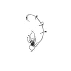 Hyperbole Silver Color Spider Drop Earrings For Women Simple Design Harajuku Insect Spiders Dangle Earring Party Jewelry