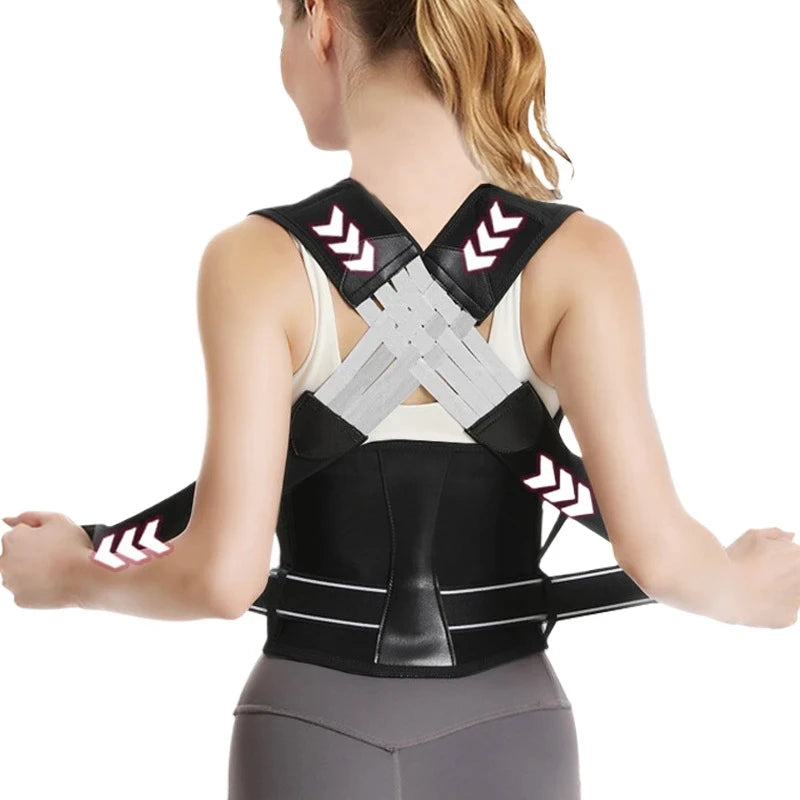 Adjustable Posture Corrector – Thoracic Support Brace for Hunchback, Neck & Shoulder Slouching, Unisex S-XXXL 主图