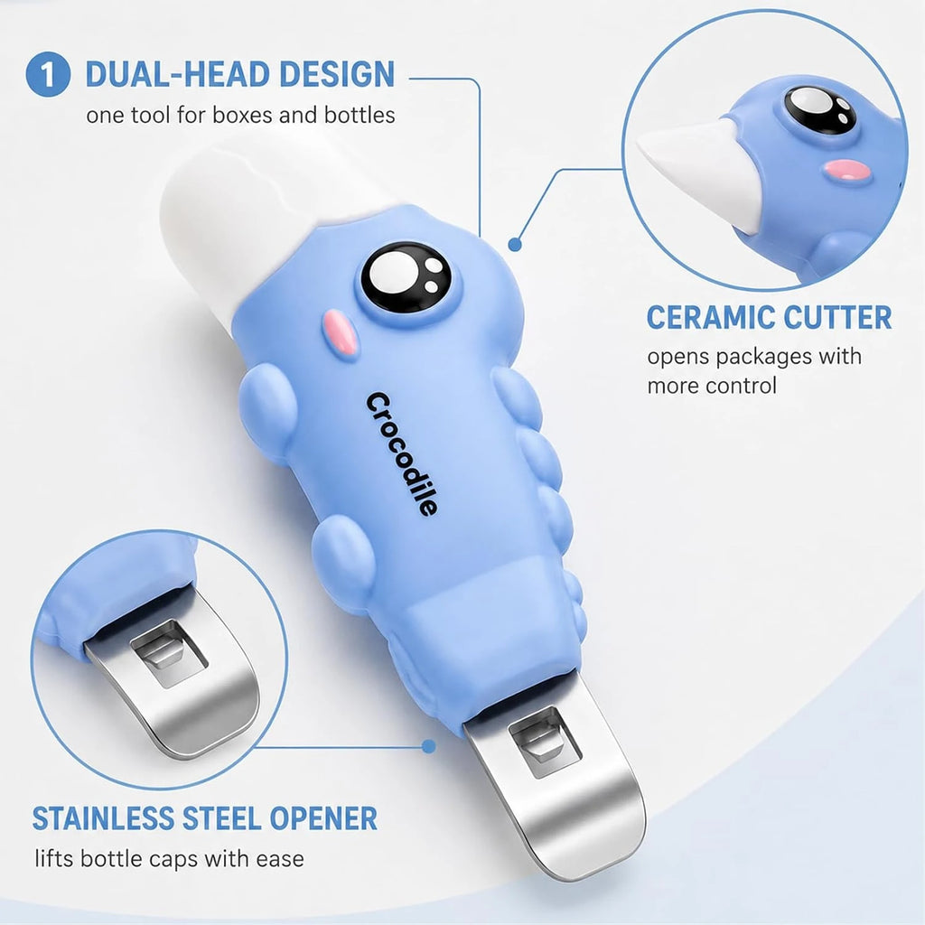 Mini Crocodile Design Bottle Opener for 10ml Oral Liquid Vial Cap Removal Laboratory Pocket Handy Tool