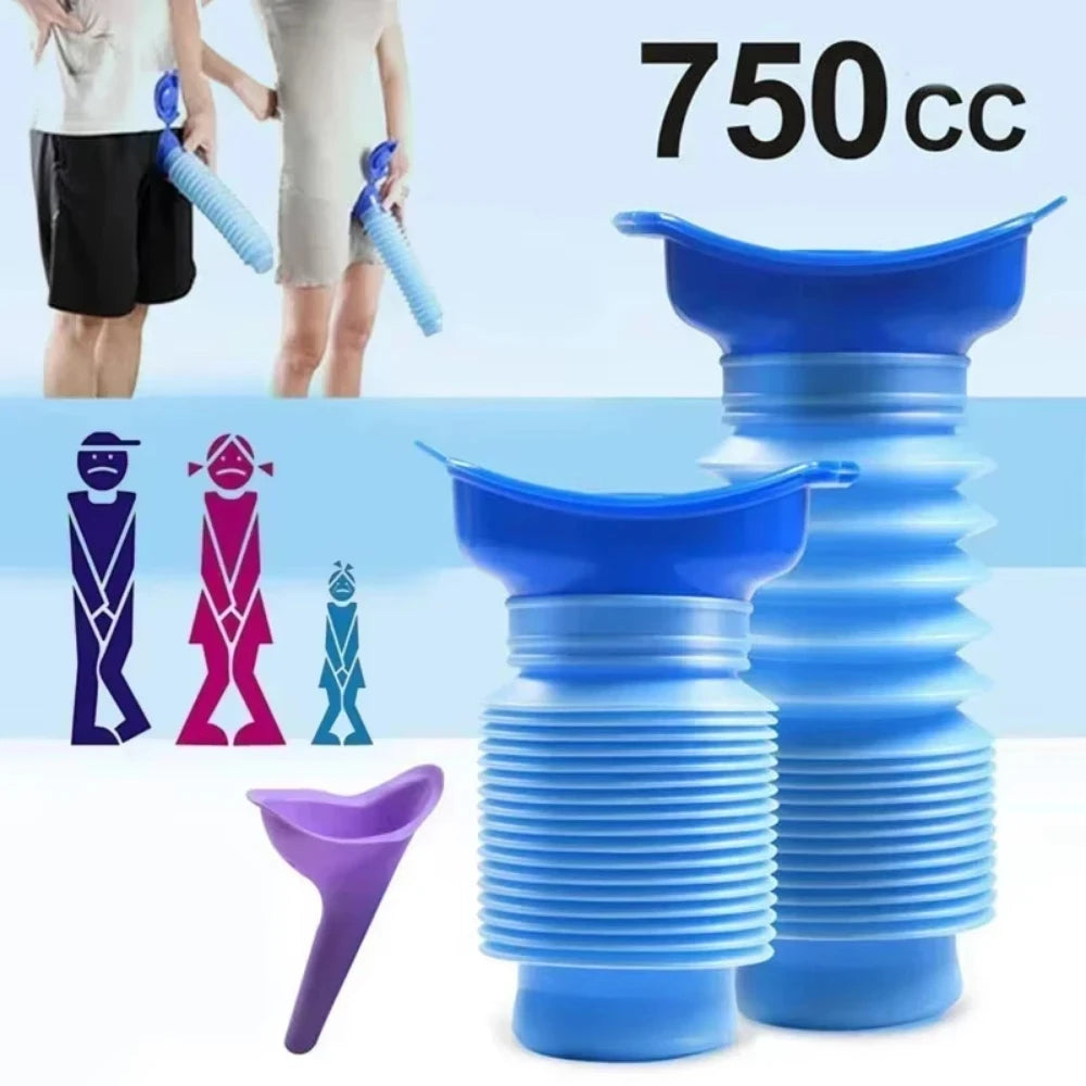 Portable Telescopic Car Urinal for Outdoor Camping Hiking Travel Emergency Squat Free Lightweight Urinal ﻿