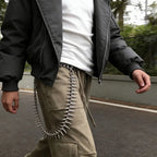 Gothic Spike Copper Waist Chain, Fashion Jewelry Accessories for Men and Women, Edgy Hip Hop Trouser Chain, Punk Style Jeans Cha