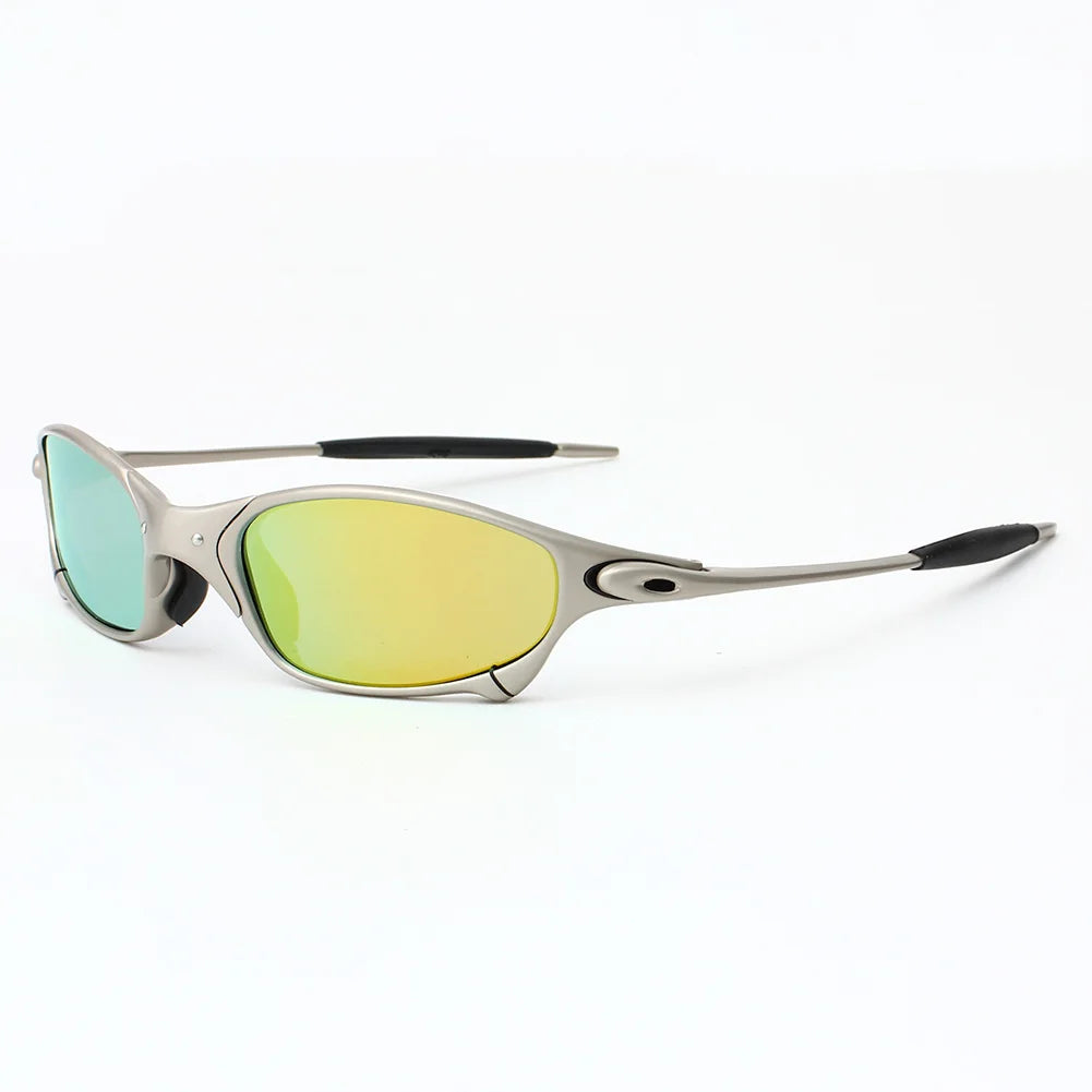 Fashion Polarized Cycling Glasses UV400 Outdoor Sports Goggles Catalpa Alloy Frame Anti-UV Riding Eyewear Accessories