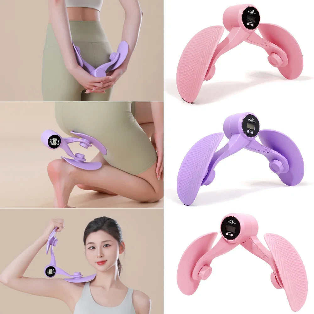 1PCS Pelvic Floor Muscle Trainer with Counter Kegel Exerciser Hip and Inner Thigh Exercise Equipment for Hip/Butt/Arm/Leg