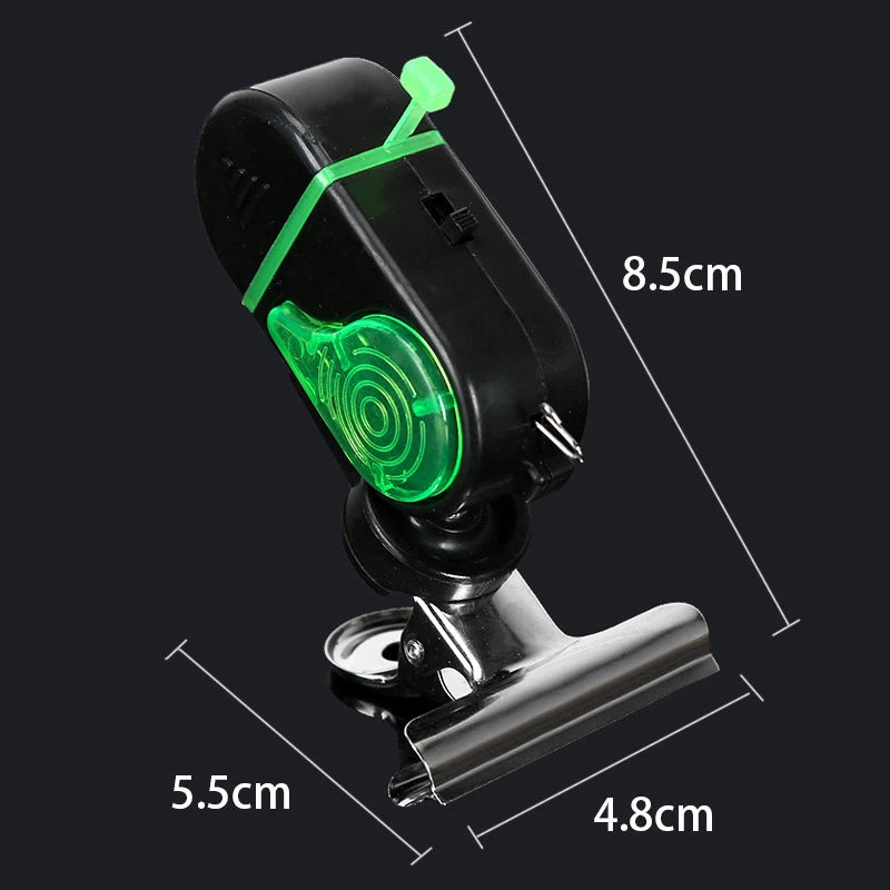 1PC Fish Bite Alarm High Sensitive Fishing Alarm Sound Bell LED Light Indicator Clip-on Fishing Rod Buzzer Fish Accessories
