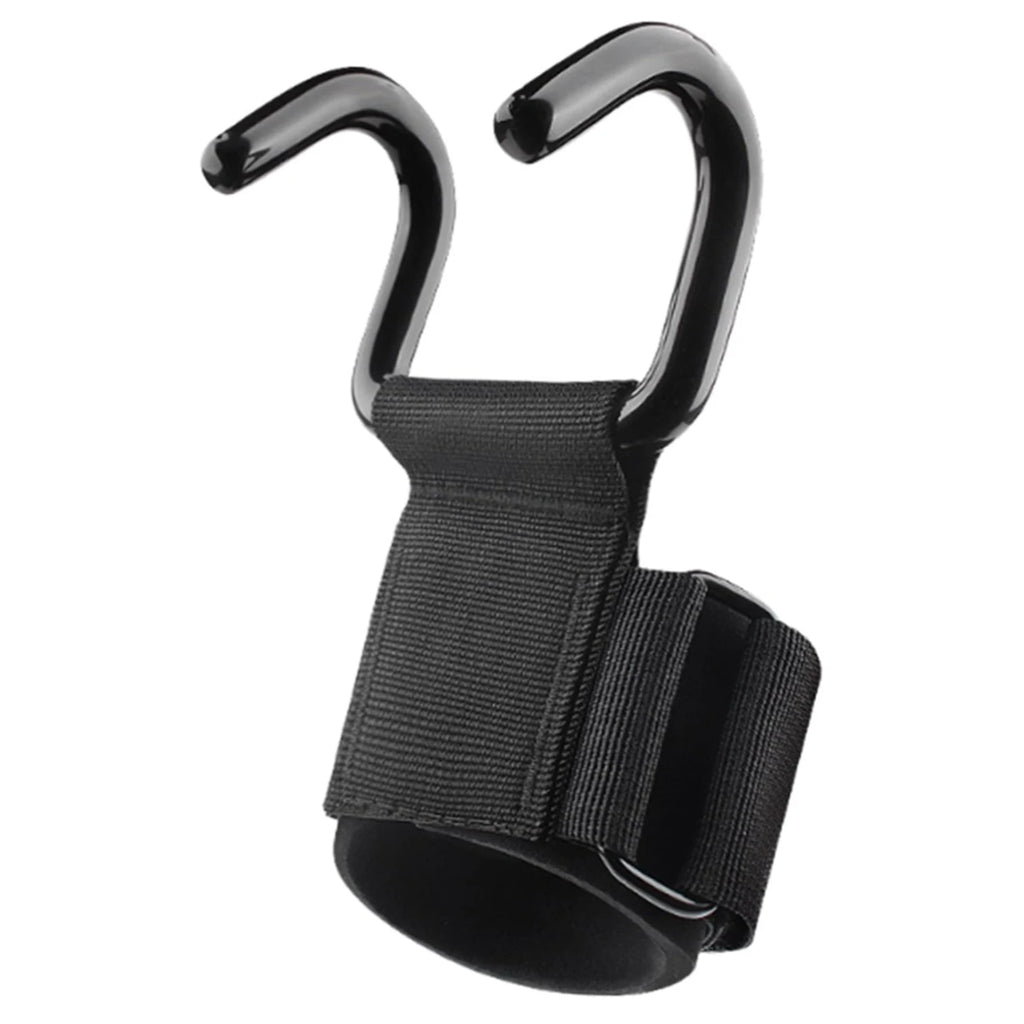 Pull Ups Strength Training Wrist Strap Hook Comfortable Grip Weightlifting Hooks Support Wraps for Power Lifting