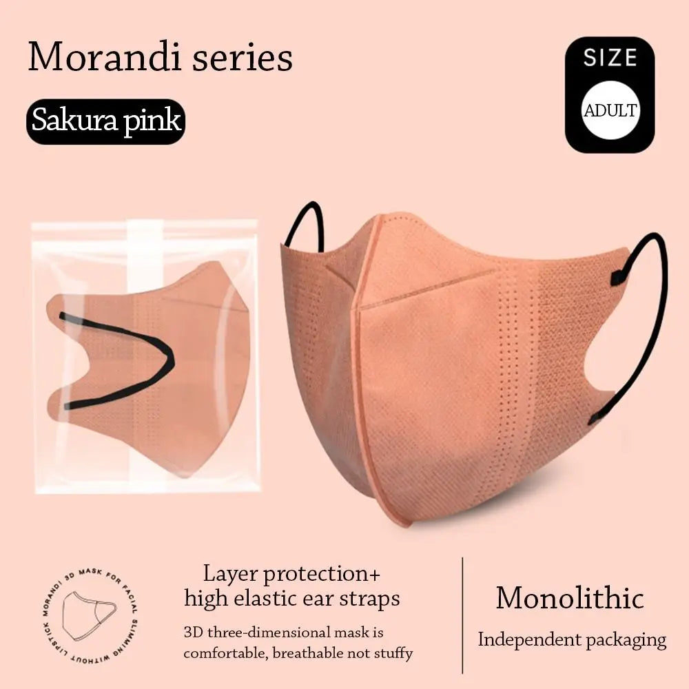 10PCS Fashion Nonwovens Fish Mask Breathable Anti-UV Riding Face Mask Face Veil Unisex