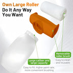 Reusable putty paste roller brush, wall repair and renovation tool, refillable container, roller brush included, without putty p