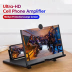 10Inch Mobile Phone Screen Amplifier HD Phone Screen Video Magnifier Screen Phone Projector Holder Bracket for All Smartphone
