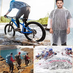 12Pcs Disposable Waterproof Raincoat Outdoor Hiking Mountain Travel Emergency Transparent Portable Adult Poncho Rain
