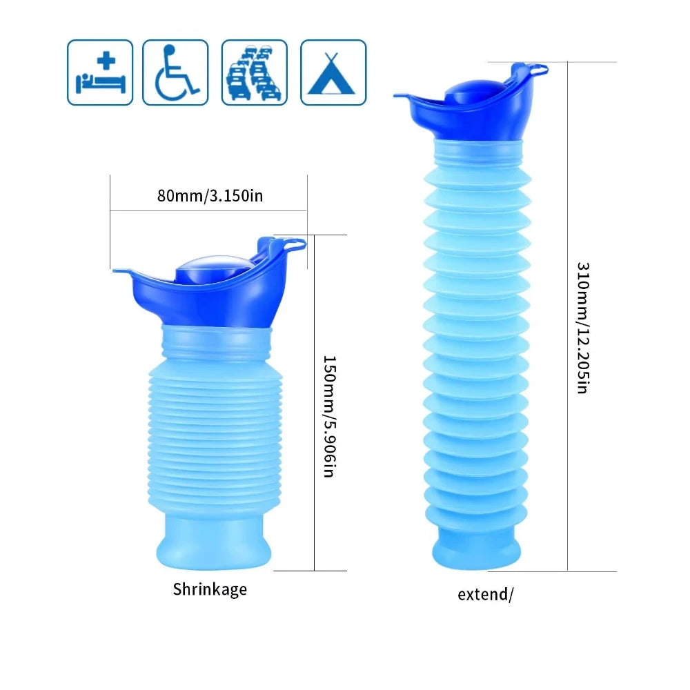 Portable Telescopic Car Urinal for Outdoor Camping Hiking Travel Emergency Squat Free Lightweight Urinal ﻿