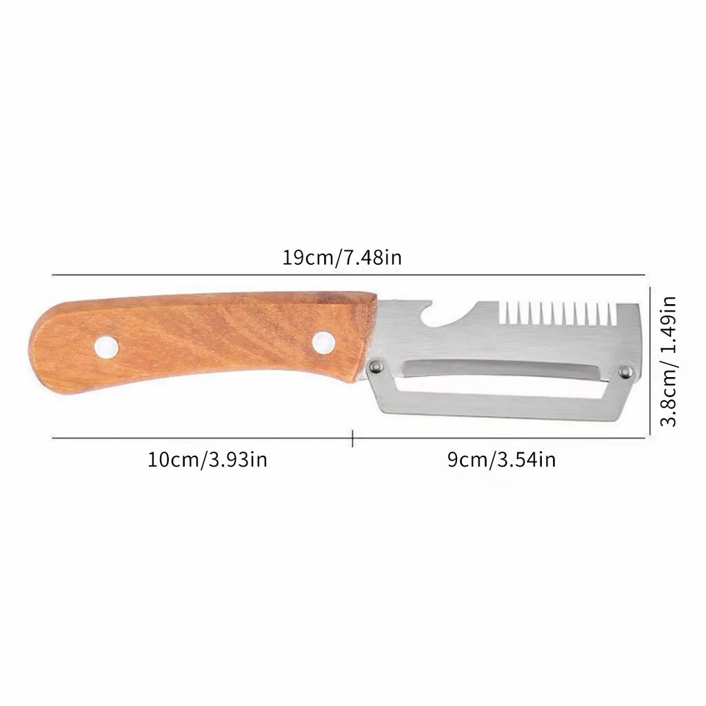 New Multifunctional 3-in-1 Stainless Steel Peeler Vegetable & Fruit Slicer Shredder Versatile Kitchen Tool for Peeling Shredding